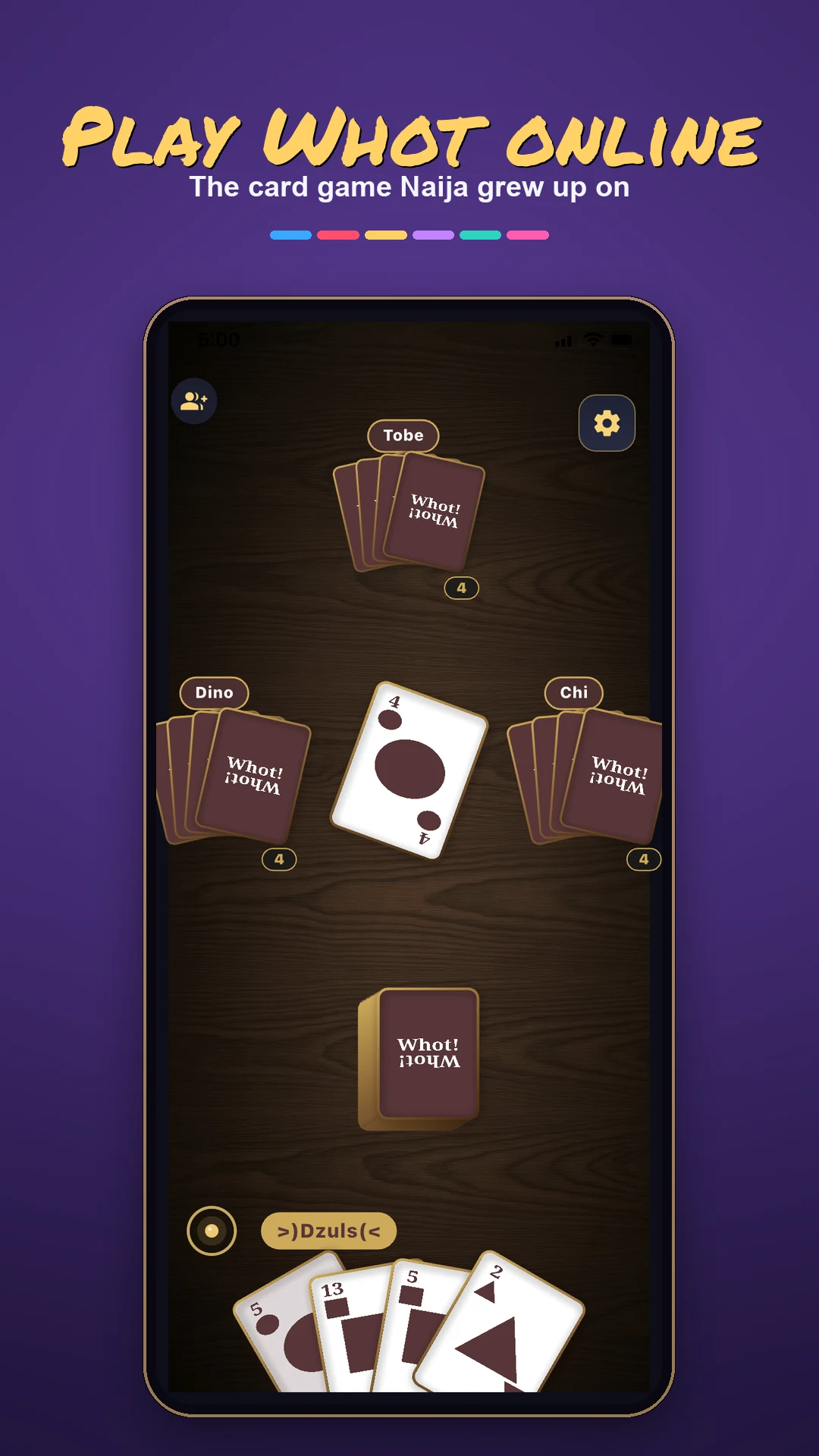 Play Whot — Naija Card Game screenshot